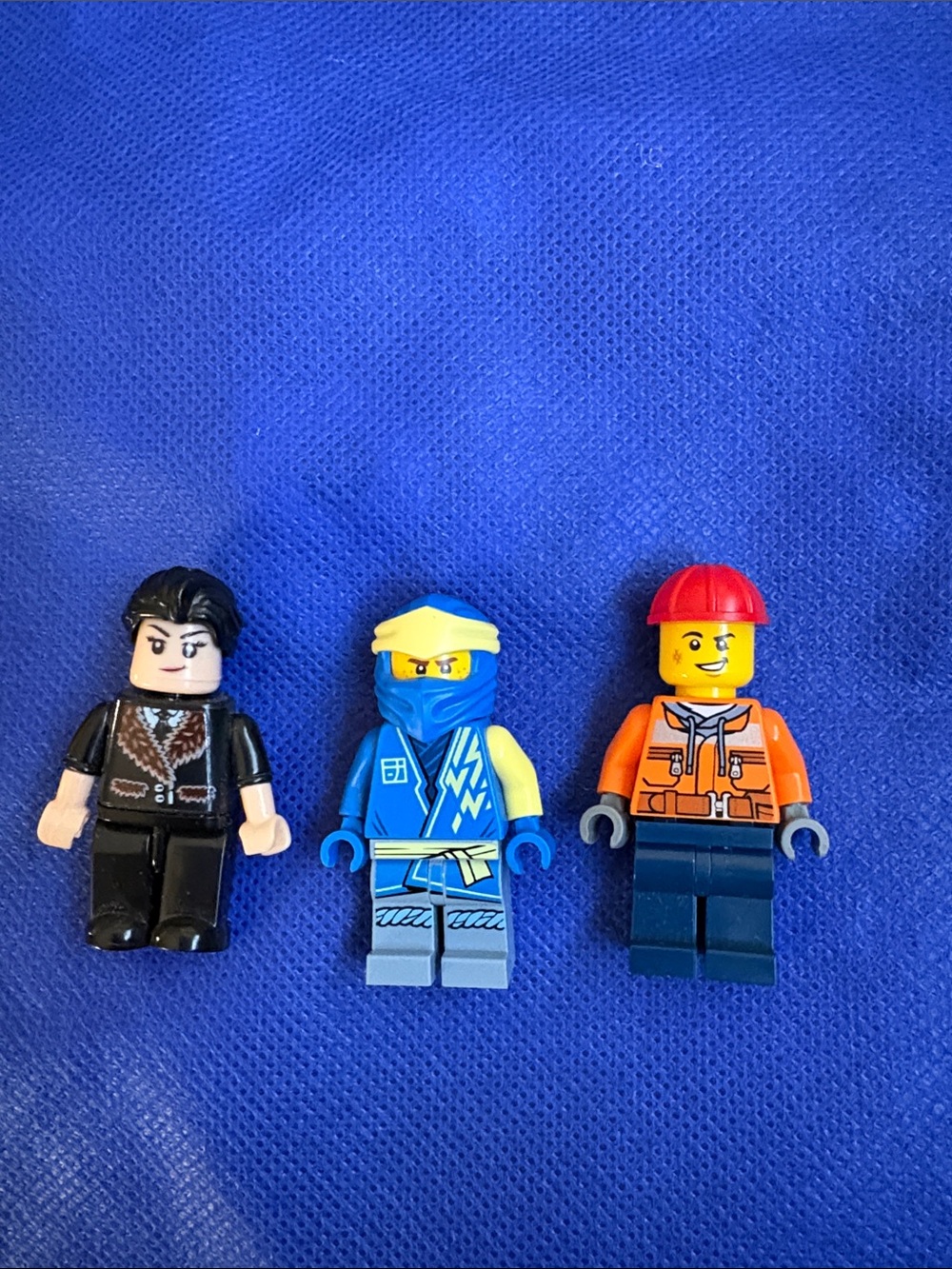 Assorted Kids Mini Figure Toy Pack - Blue, Black, Orange